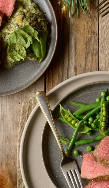 Quality Steaks on Plate