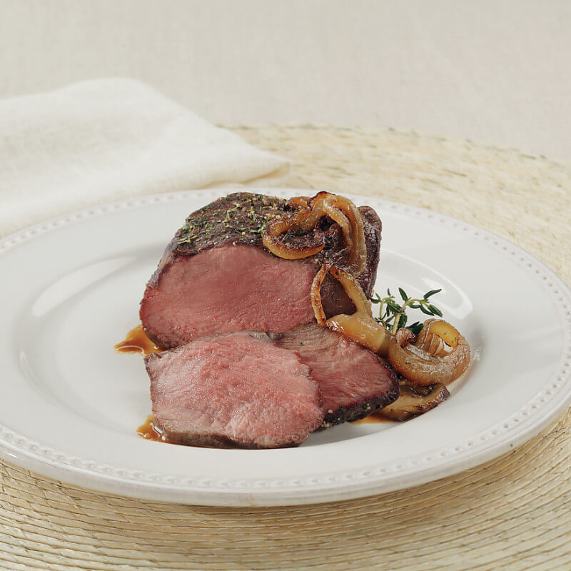 Grilled Steak with Steak House Mushrooms