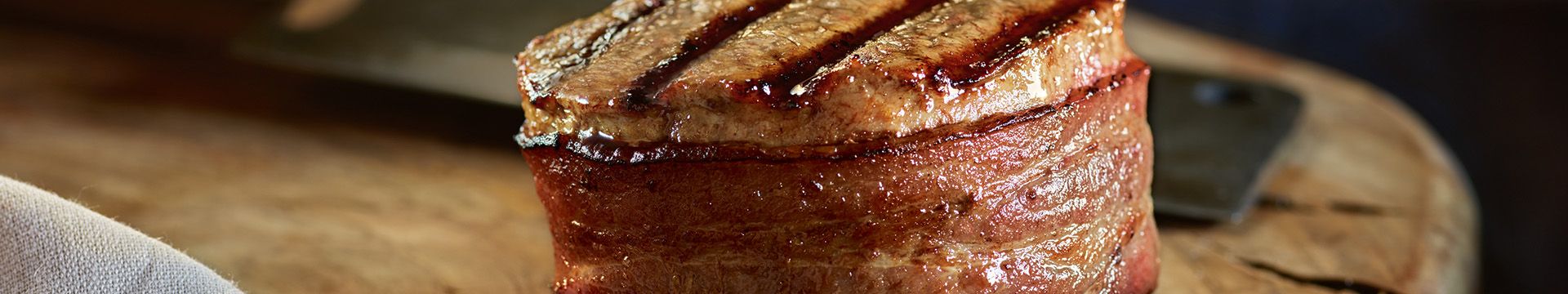 Bacon Wrapped Steaks & Filets