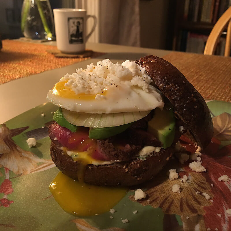 Classic Steak and Egg Breakfast Bagel