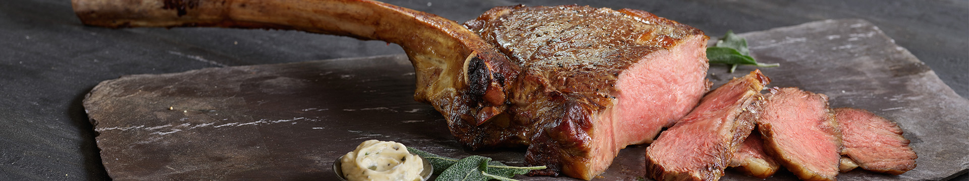 Cooked Tomahawk Steak