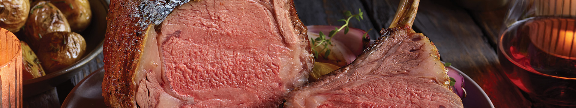 Cooked Bone-In Prime Rib