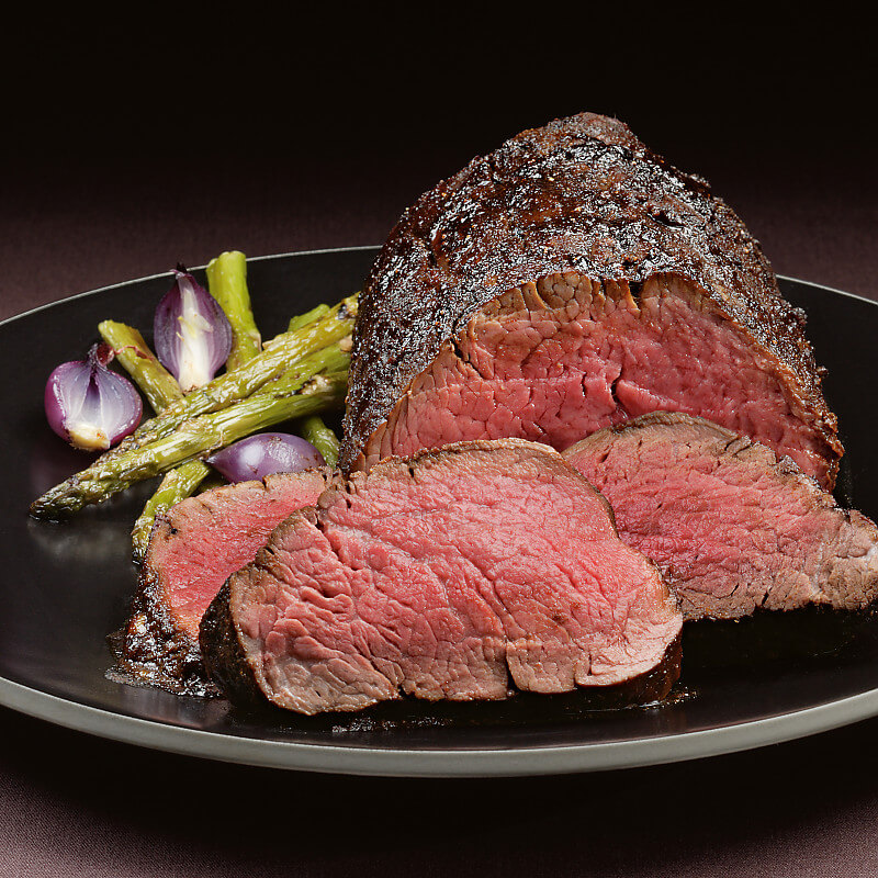 Mocha Rubbed Chateaubriand with Cocoa Compound Butter