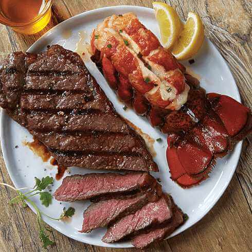 Strip Steak and Lobster